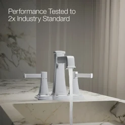 Centerset bathroom sink faucet, 1.2 gpm
