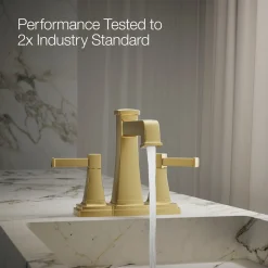 Centerset bathroom sink faucet, 1.2 gpm
