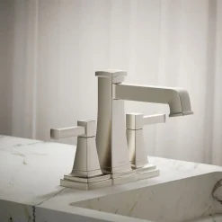 Centerset bathroom sink faucet, 1.2 gpm