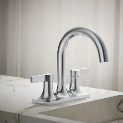 Centerset bathroom sink faucet, 1.2 gpm