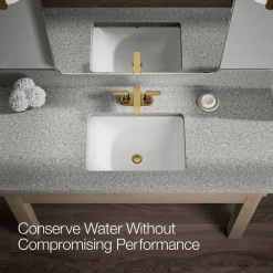 Centerset bathroom sink faucet, 1.2 gpm