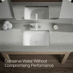 Centerset bathroom sink faucet, 1.2 gpm