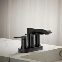 Centerset bathroom sink faucet, 1.2 gpm