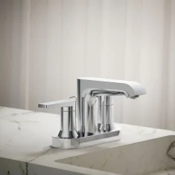 Centerset bathroom sink faucet, 1.2 gpm