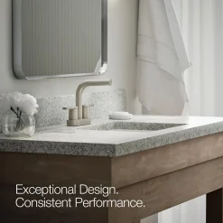 Centerset bathroom sink faucet, 1.2 gpm