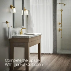 Centerset bathroom sink faucet, 1.2 gpm