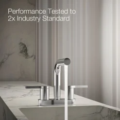 Centerset bathroom sink faucet, 1.2 gpm