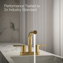 Centerset bathroom sink faucet, 1.2 gpm