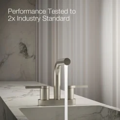 Centerset bathroom sink faucet, 1.2 gpm