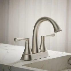 Centerset bathroom sink faucet, 1.2 gpm