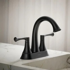 Centerset bathroom sink faucet, 1.2 gpm