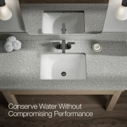Centerset bathroom sink faucet, 1.2 gpm