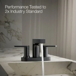 Centerset bathroom sink faucet, 1.2 gpm