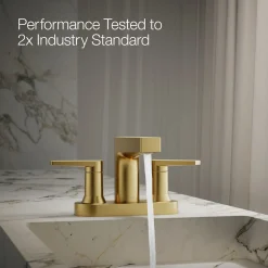 Centerset bathroom sink faucet, 1.2 gpm