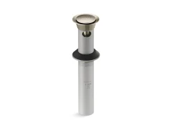 Clicker drain with overflow