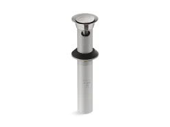 Clicker drain with overflow