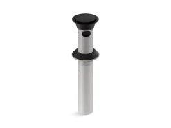 Clicker drain with overflow