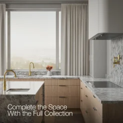 Compact pull-down kitchen sink faucet with three-function sprayhead