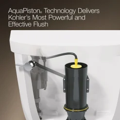 ContinuousClean ST two-piece elongated toilet with concealed trapway, 1.28 gpf