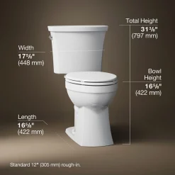 ContinuousClean ST two-piece elongated toilet, 1.28 gpf