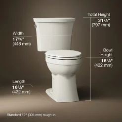 ContinuousClean ST two-piece elongated toilet, 1.28 gpf