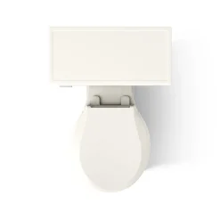 ContinuousClean two-piece round-front toilet, 1.28 gpf