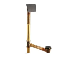1-1/2" contoured pop-up drain and overflow for above- or through-the-floor installation