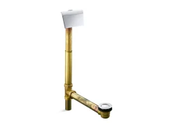 1-1/2" contoured pop-up drain and overflow for above- or through-the-floor installation