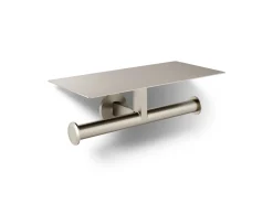 Covered double toilet paper holder