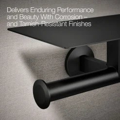 Covered double toilet paper holder
