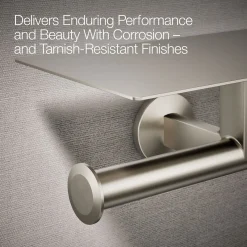 Covered double toilet paper holder