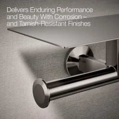 Covered double toilet paper holder