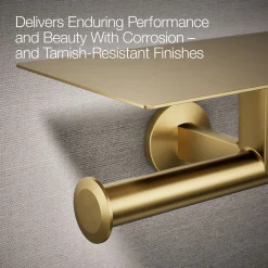 Covered double toilet paper holder