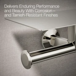 Covered double toilet paper holder
