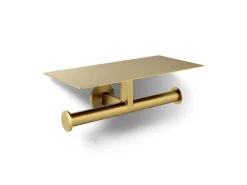 Covered double toilet paper holder