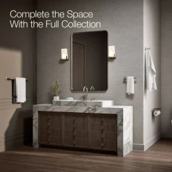 Covered double toilet paper holder