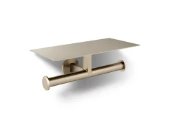 Covered double toilet paper holder