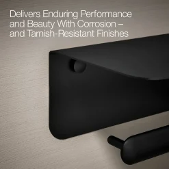 Covered double toilet paper holder