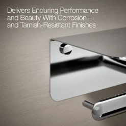 Covered horizontal toilet paper holder