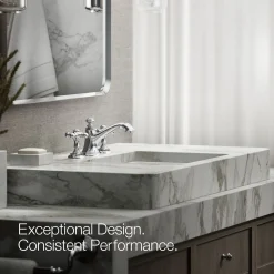 Cross bathroom sink faucet handles