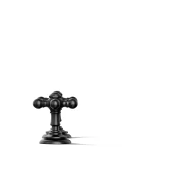Cross bathroom sink faucet handles