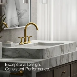 Cross bathroom sink faucet handles