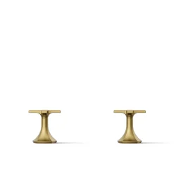 Cross bathroom sink faucet handles