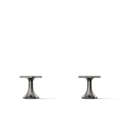 Cross bathroom sink faucet handles