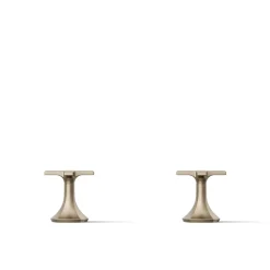Cross bathroom sink faucet handles