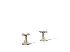 Cross bathroom sink faucet handles