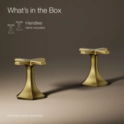 Cross bathroom sink faucet handles