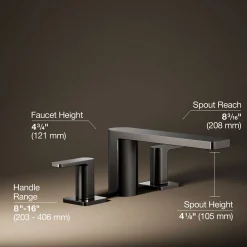 Deck-mount bath faucet