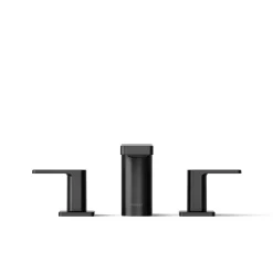 Deck-mount bath faucet