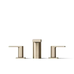 Deck-mount bath faucet